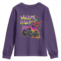 Mardi Gras Youth Sweatshirt Dabbing Crawfish Monster Truck