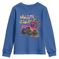 Mardi Gras Youth Sweatshirt Dabbing Crawfish Monster Truck