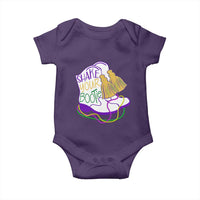 Mardi Gras Baby Onesie Shake Your Bootie Bead Boots