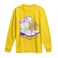 Mardi Gras Long Sleeve Shirt Shake Your Bootie Bead Boots