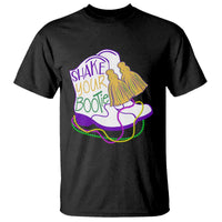 Mardi Gras T Shirt Shake Your Bootie Bead Boots