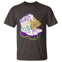 Mardi Gras T Shirt Shake Your Bootie Bead Boots