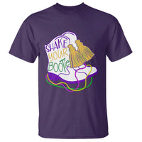 Mardi Gras T Shirt Shake Your Bootie Bead Boots