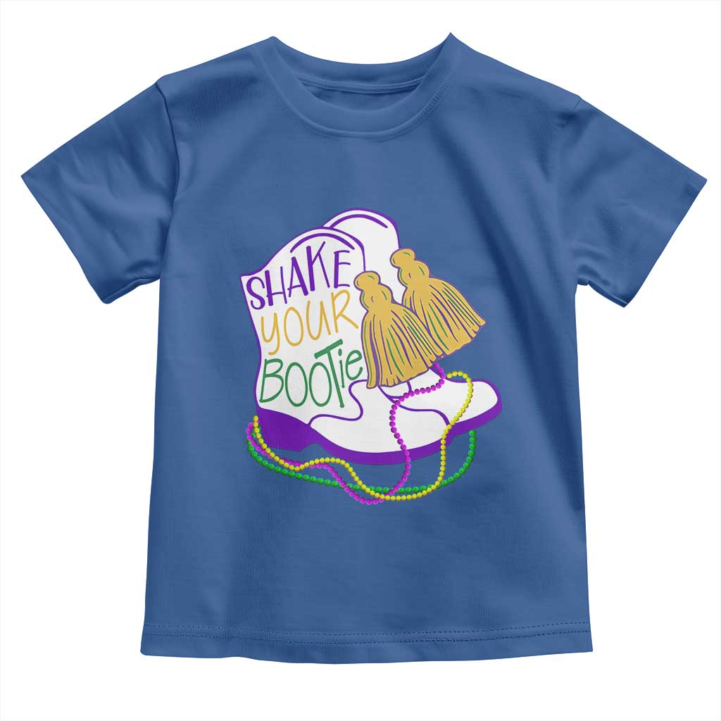 Mardi Gras Toddler T Shirt Shake Your Bootie Bead Boots