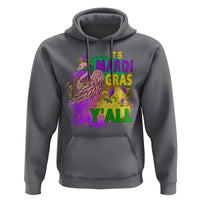 Its Mardi Gras Yall Hoodie Funny Carnival Flamingo
