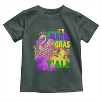 Its Mardi Gras Yall Toddler T Shirt Funny Carnival Flamingo