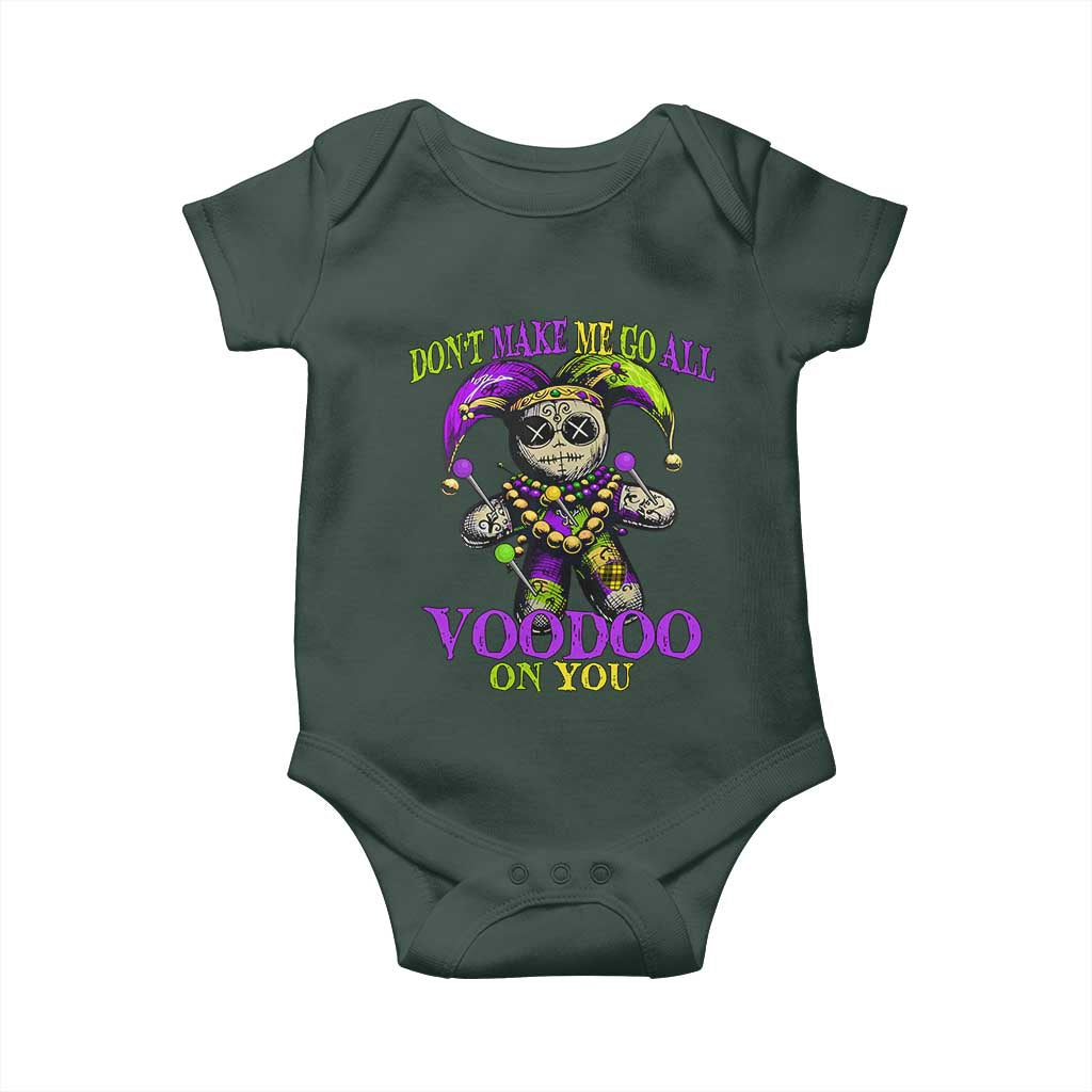 Mardi Gras Voodoo Baby Onesie New Orleans Witch Doctor Dont Make Me Go All Voodoo On You
