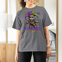 Mardi Gras Voodoo T Shirt For Women New Orleans Witch Doctor Dont Make Me Go All Voodoo On You