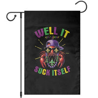 It Aint Gonna Suck Itself Crawfish Funny Mardi Gras Garden Flag - Wonder Print Shop