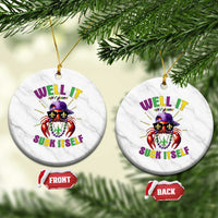It Aint Gonna Suck Itself Crawfish Funny Mardi Gras Ceramic Ornament - Wonder Print Shop