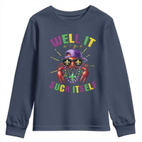It Aint Gonna Suck Itself Crawfish Funny Mardi Gras Youth Sweatshirt - Wonder Print Shop