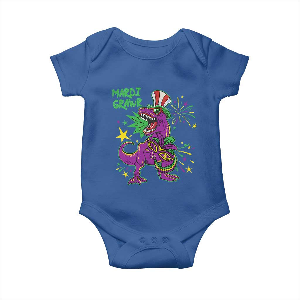 Mardi Gras Dino Baby Onesie Toddler Kids Boys Gift Mardi Grawr