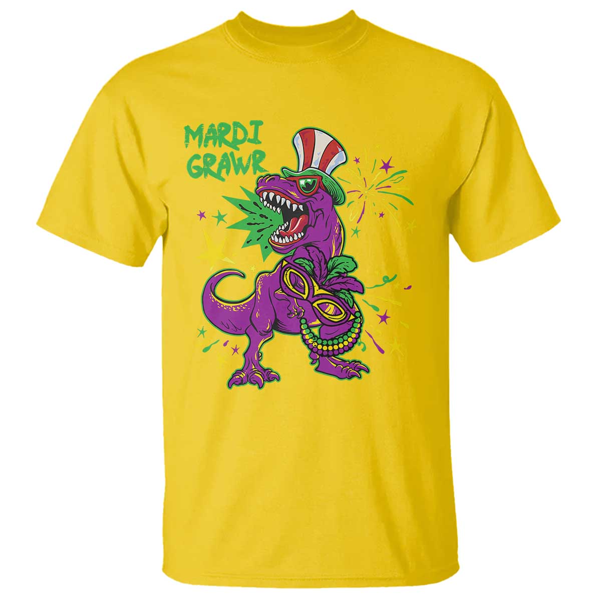 Mardi Gras Dino T Shirt Toddler Kids Boys Gift Mardi Grawr