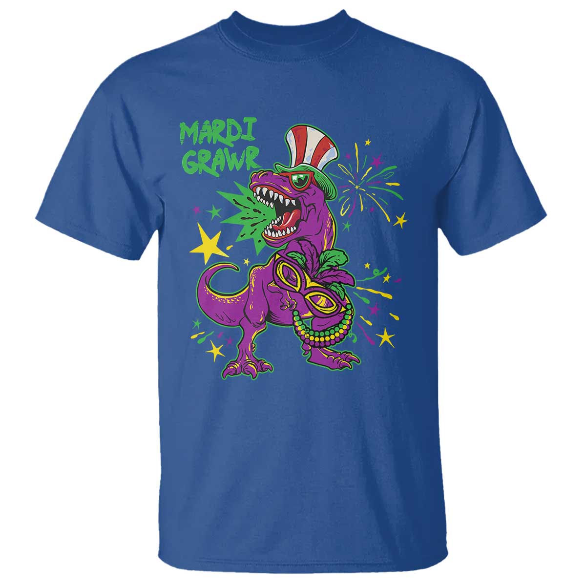 Mardi Gras Dino T Shirt Toddler Kids Boys Gift Mardi Grawr