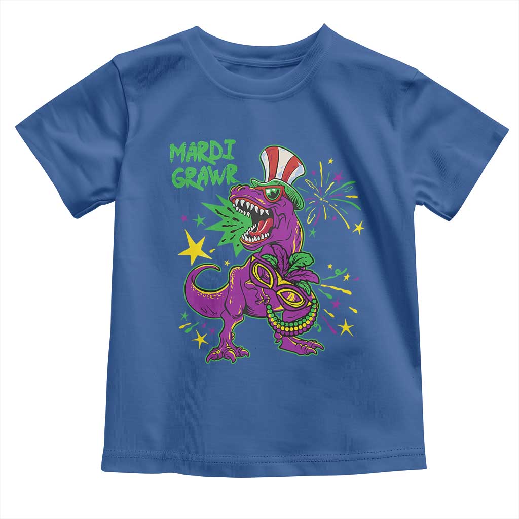 Mardi Gras Dino Toddler T Shirt Toddler Kids Boys Gift Mardi Grawr