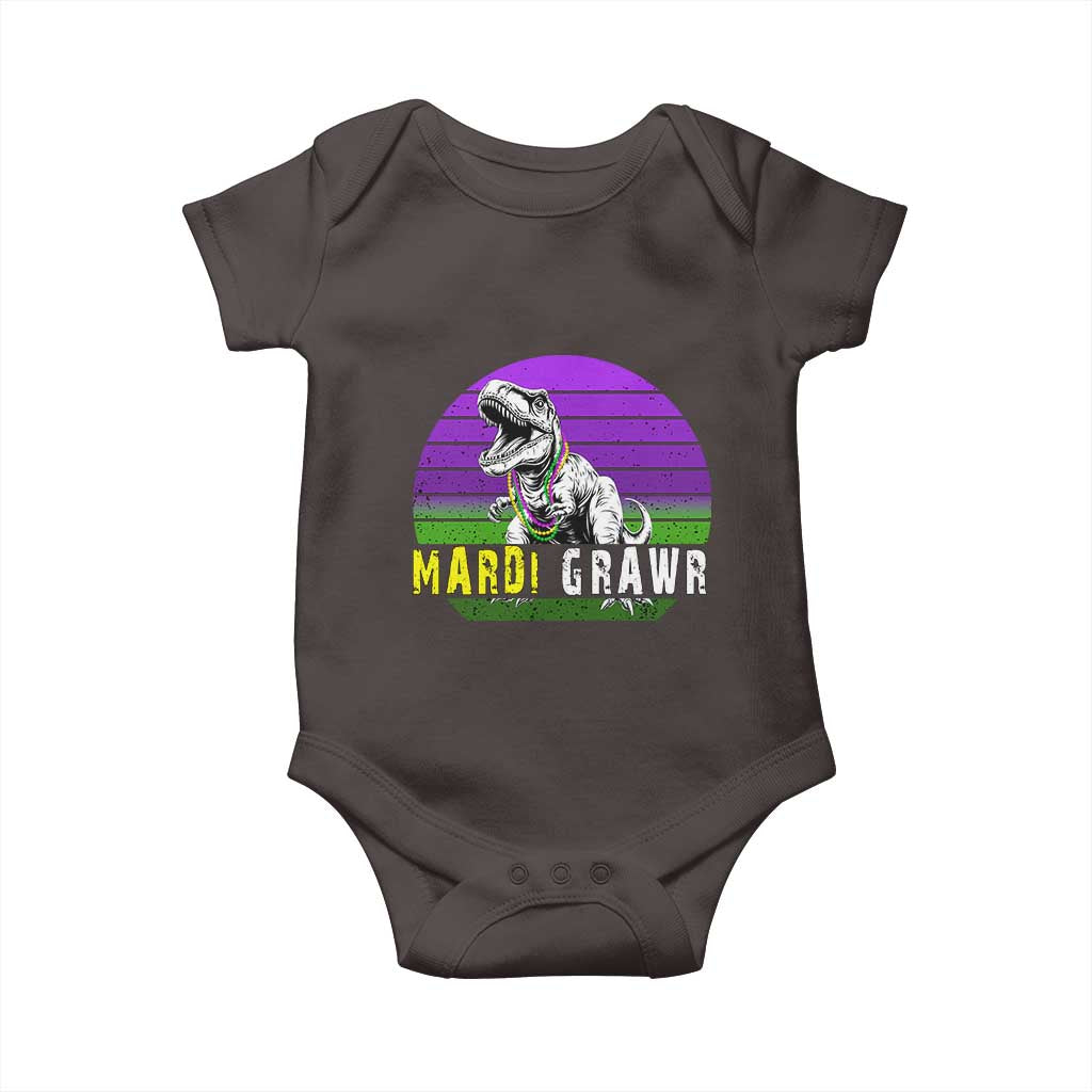 Mardi Grawr Dinosaur Baby Onesie Toddler Kids Boys Gift