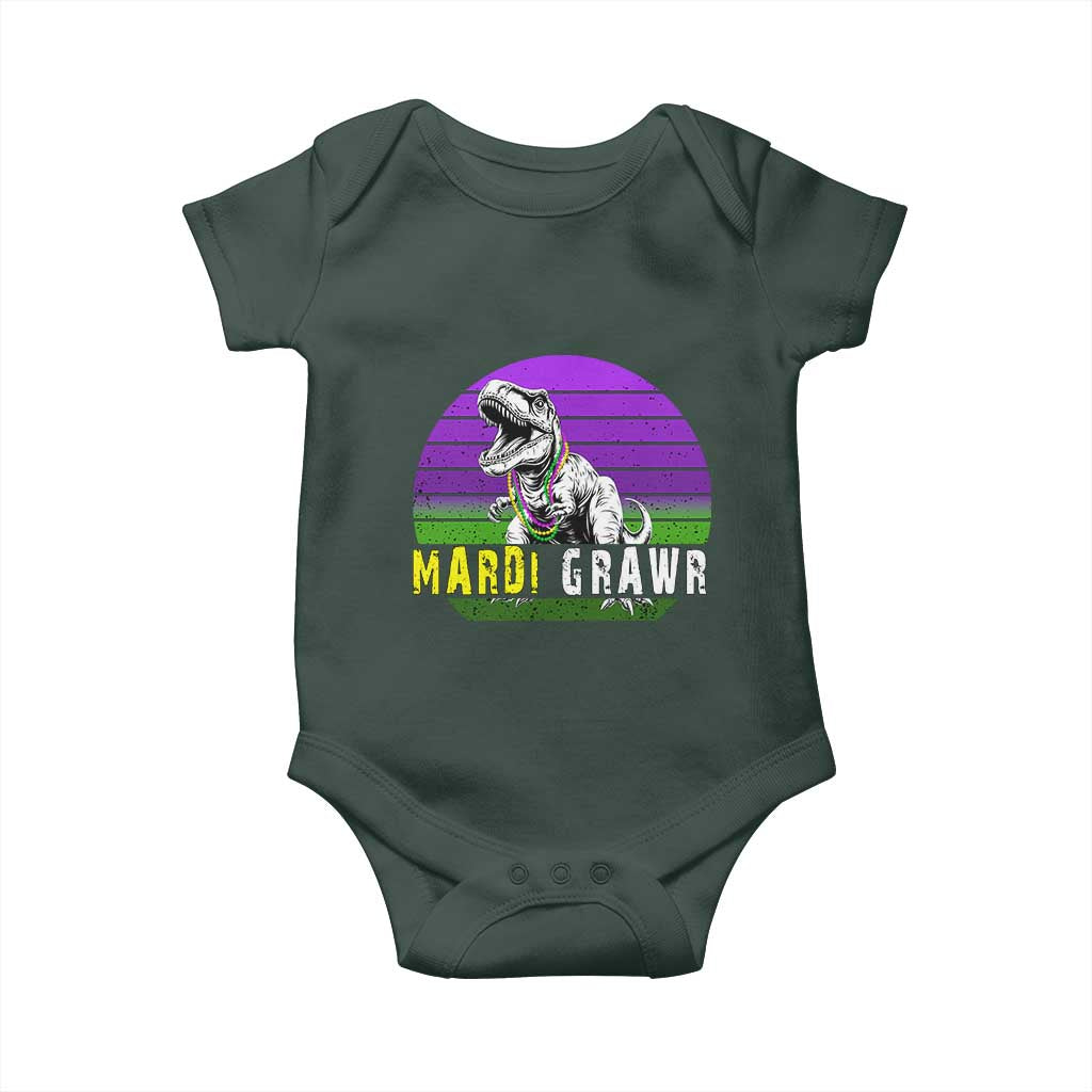 Mardi Grawr Dinosaur Baby Onesie Toddler Kids Boys Gift