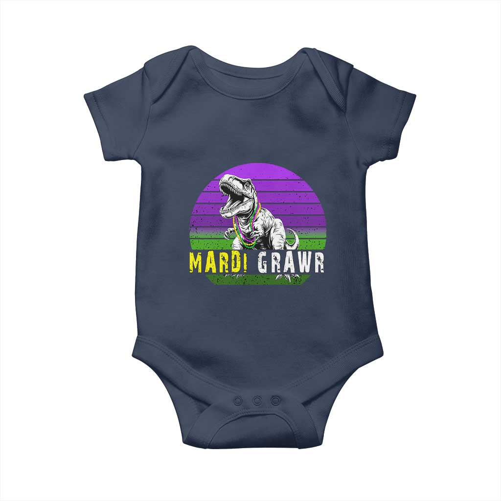 Mardi Grawr Dinosaur Baby Onesie Toddler Kids Boys Gift