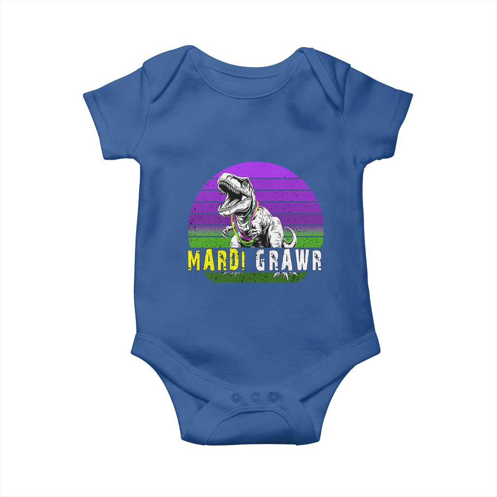 Mardi Grawr Dinosaur Baby Onesie Toddler Kids Boys Gift