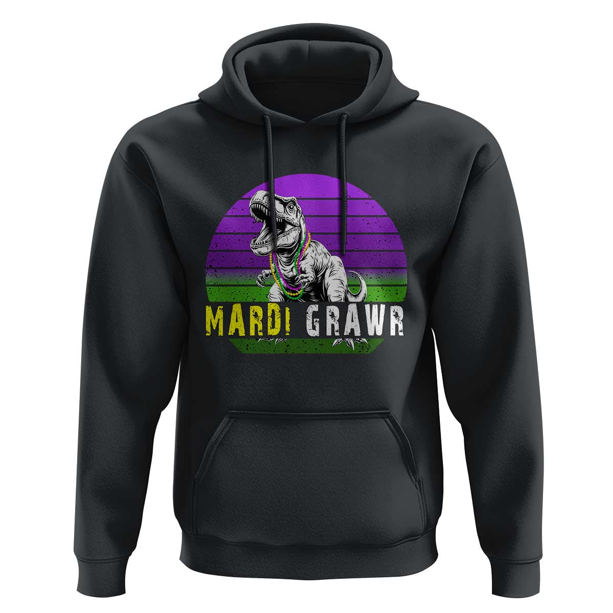 Mardi Grawr Dinosaur Hoodie Toddler Kids Boys Gift