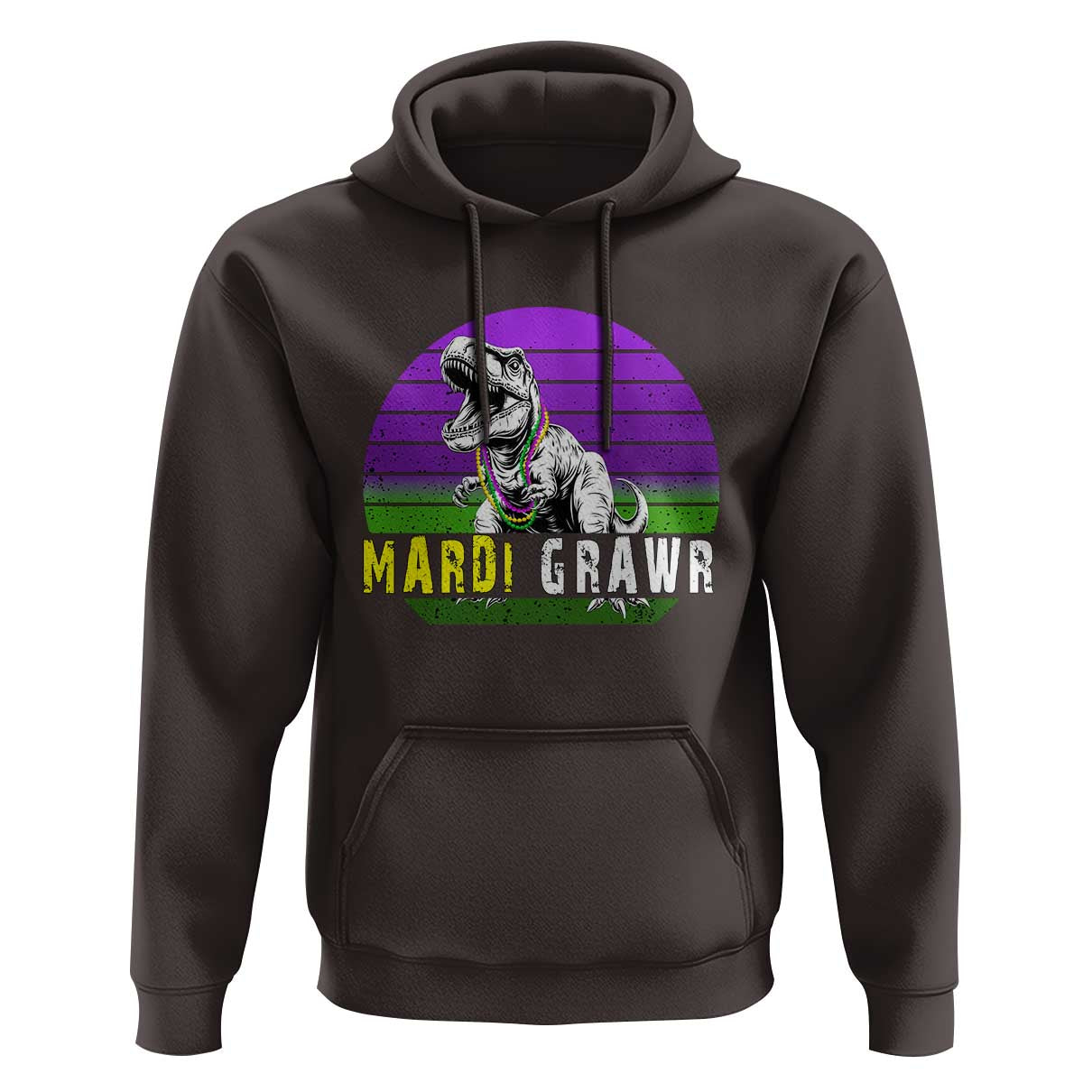 Mardi Grawr Dinosaur Hoodie Toddler Kids Boys Gift