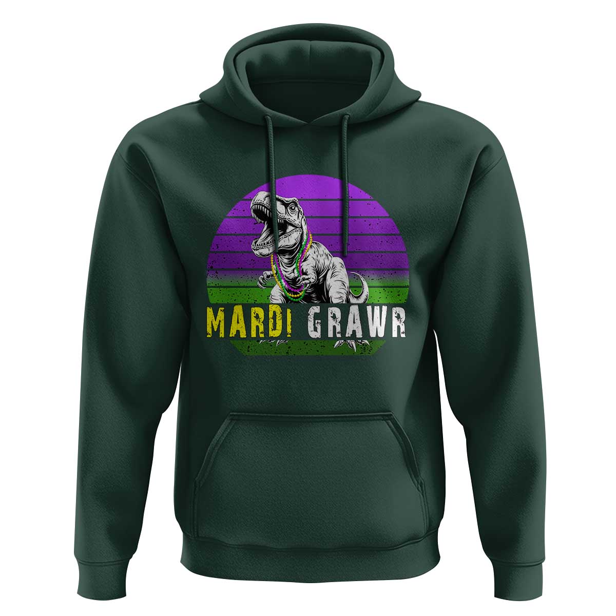 Mardi Grawr Dinosaur Hoodie Toddler Kids Boys Gift