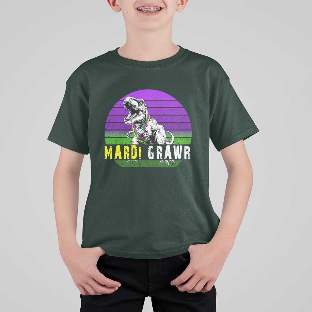 Mardi Grawr Dinosaur T Shirt For Kid Toddler Kids Boys Gift