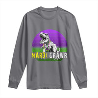 Mardi Grawr Dinosaur Long Sleeve Shirt Toddler Kids Boys Gift