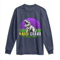 Mardi Grawr Dinosaur Long Sleeve Shirt Toddler Kids Boys Gift