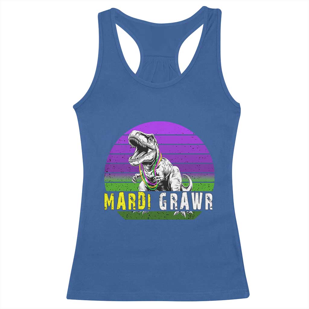 Mardi Grawr Dinosaur Racerback Tank Top Toddler Kids Boys Gift