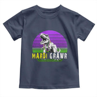 Mardi Grawr Dinosaur Toddler T Shirt Toddler Kids Boys Gift