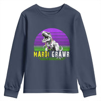 Mardi Grawr Dinosaur Youth Sweatshirt Toddler Kids Boys Gift