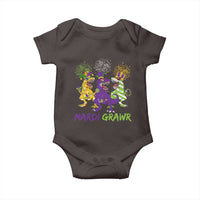 Mardi Gras Dinosaur Baby Onesie Dino Mardi Grawr Firework