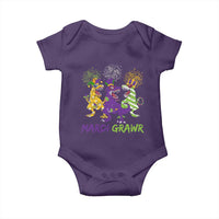 Mardi Gras Dinosaur Baby Onesie Dino Mardi Grawr Firework