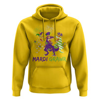 Mardi Gras Dinosaur Hoodie T-Rex Dino Mardi Grawr Firework