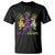 Mardi Gras Dinosaur T Shirt T-Rex Dino Mardi Grawr Firework