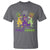 Mardi Gras Dinosaur T Shirt T-Rex Dino Mardi Grawr Firework