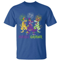 Mardi Gras Dinosaur T Shirt T-Rex Dino Mardi Grawr Firework