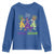 Mardi Gras Dinosaur Youth Sweatshirt Dino Mardi Grawr Firework