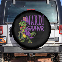 Dinosaur Mardi Gras Spare Tire Cover Funny Meme New Orleans Party Custume Beads - Wonder Print Shop