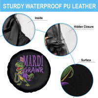 Dinosaur Mardi Gras Spare Tire Cover Funny Meme New Orleans Party Custume Beads - Wonder Print Shop