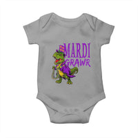 Dinosaur Mardi Gras Baby Onesie Funny Meme New Orleans Party Custume Beads - Wonder Print Shop
