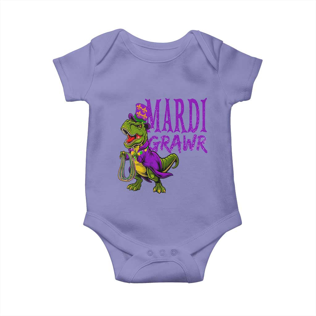 Dinosaur Mardi Gras Baby Onesie Funny Meme New Orleans Party Custume Beads - Wonder Print Shop