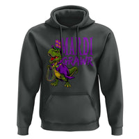 Dinosaur Mardi Gras Hoodie Funny Meme New Orleans Party Custume Beads - Wonder Print Shop