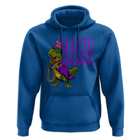 Dinosaur Mardi Gras Hoodie Funny Meme New Orleans Party Custume Beads - Wonder Print Shop