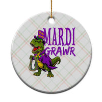 Dinosaur Mardi Gras Ceramic Ornament Funny Meme New Orleans Party Custume Beads - Wonder Print Shop