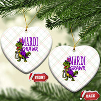 Dinosaur Mardi Gras Ceramic Ornament Funny Meme New Orleans Party Custume Beads - Wonder Print Shop