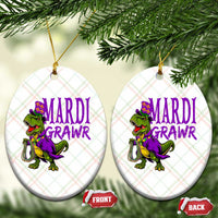 Dinosaur Mardi Gras Ceramic Ornament Funny Meme New Orleans Party Custume Beads - Wonder Print Shop