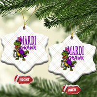Dinosaur Mardi Gras Ceramic Ornament Funny Meme New Orleans Party Custume Beads - Wonder Print Shop