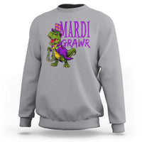 Dinosaur Mardi Gras Sweatshirt Funny Meme New Orleans Party Custume Beads - Wonder Print Shop